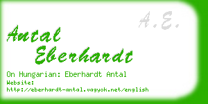 antal eberhardt business card